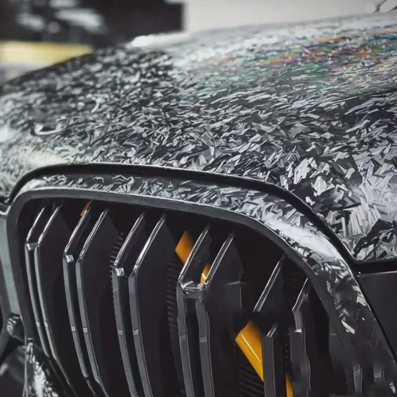 Black Forged Carbon Fiber Viny - Air Bubble Wrap Roll Packaging 评论和价格